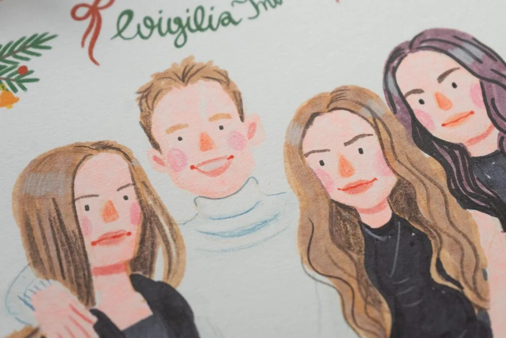Live painting podczas eventu w Katowicach - portret malowany na żywo