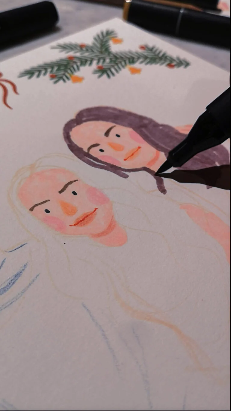 Event live painting - portret tworzony podczas premiery produktu