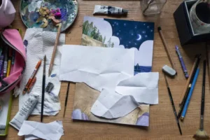 Pracownia ilustratorki - codzienne narzędzie pracy