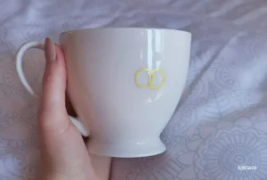 A set of wedding mugs with portraits
