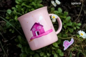 Ręcznie malowane kubki - ceramiczny, szklany, emaliowany