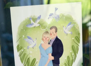 Portret slubny jako prezent - personalizacja