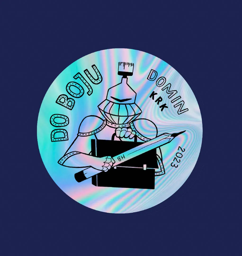 Projekt naklejki holograficznej dla firmy